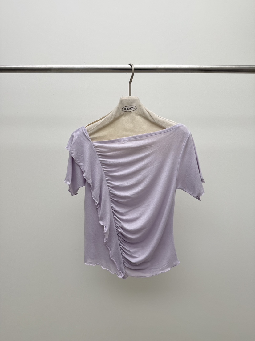 ONE MONE韓國代購女裝新品休閑時尚26夏季推薦熱賣職業T恤ONE MONET恤圖色2