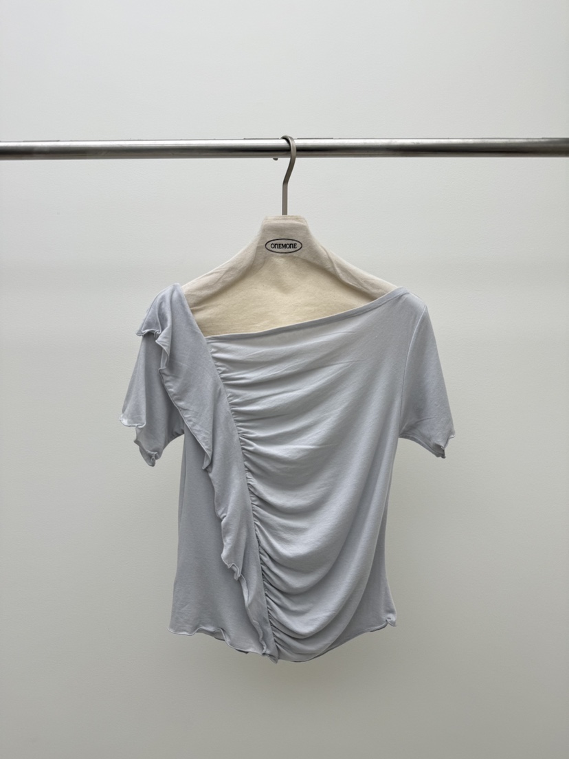 ONE MONE韓國代購女裝新品休閑時尚26夏季推薦熱賣職業T恤ONE MONET恤圖色4