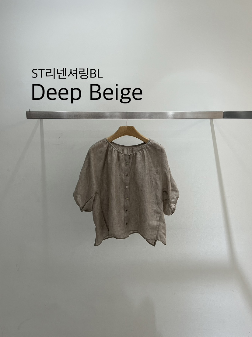 ONESTASTE韓國直郵女裝新款休閑熱賣時尚襯衫蕾絲衫褶皺亞麻TASTE/ONESTASTE襯衫/蕾絲衫圖色2