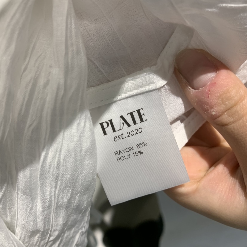 PLATE東大門實拍韓國女士新品推薦時尚熱賣26夏季襯衫蕾絲衫PLATE襯衫/蕾絲衫