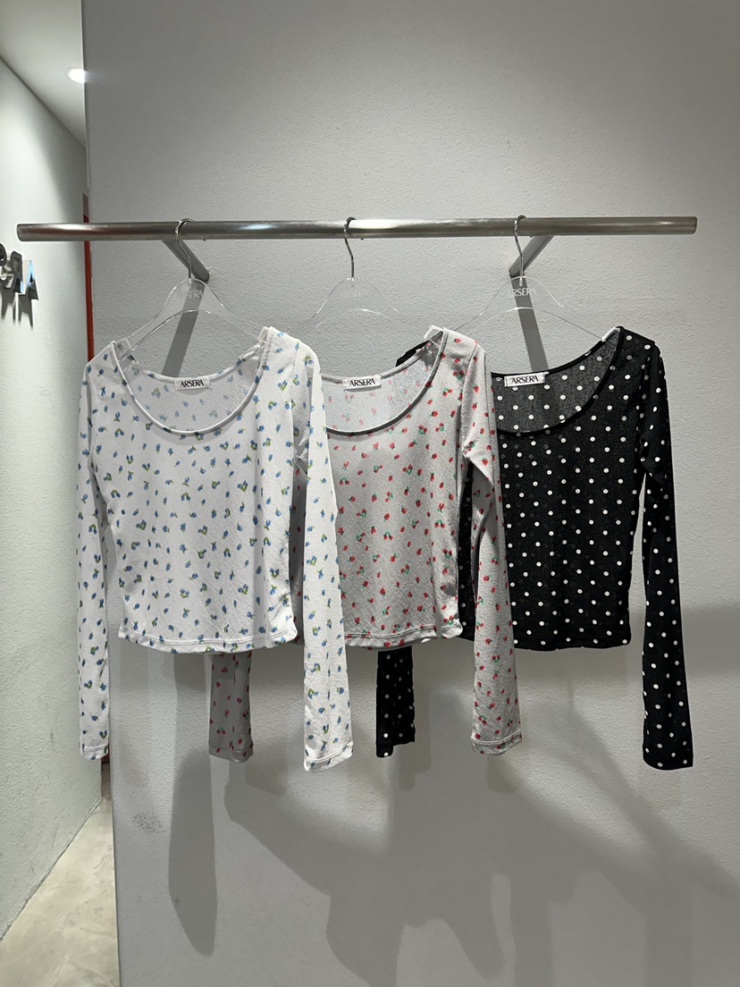 ARSERA韓國直郵女裝新品人氣休閑26春夏時尚26夏季長袖T恤ARSERA長袖T恤