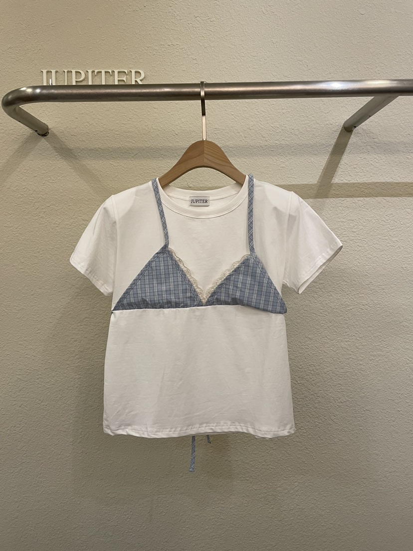 JUPITER韓國代購女士新品職業熱賣時尚推薦26夏季休閑T恤JUPITERT恤圖色1