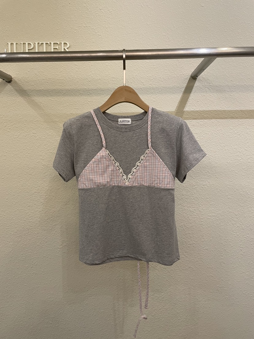 JUPITER韓國代購女士新品職業熱賣時尚推薦26夏季休閑T恤JUPITERT恤圖色2