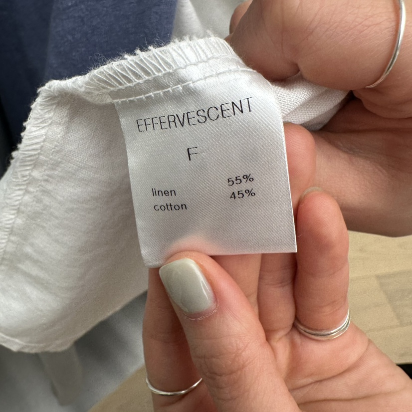 EFFERVESCENT韓國直郵女士新品推薦人氣襯衫蕾絲衫亞麻布evc/effervescent襯衫/蕾絲衫