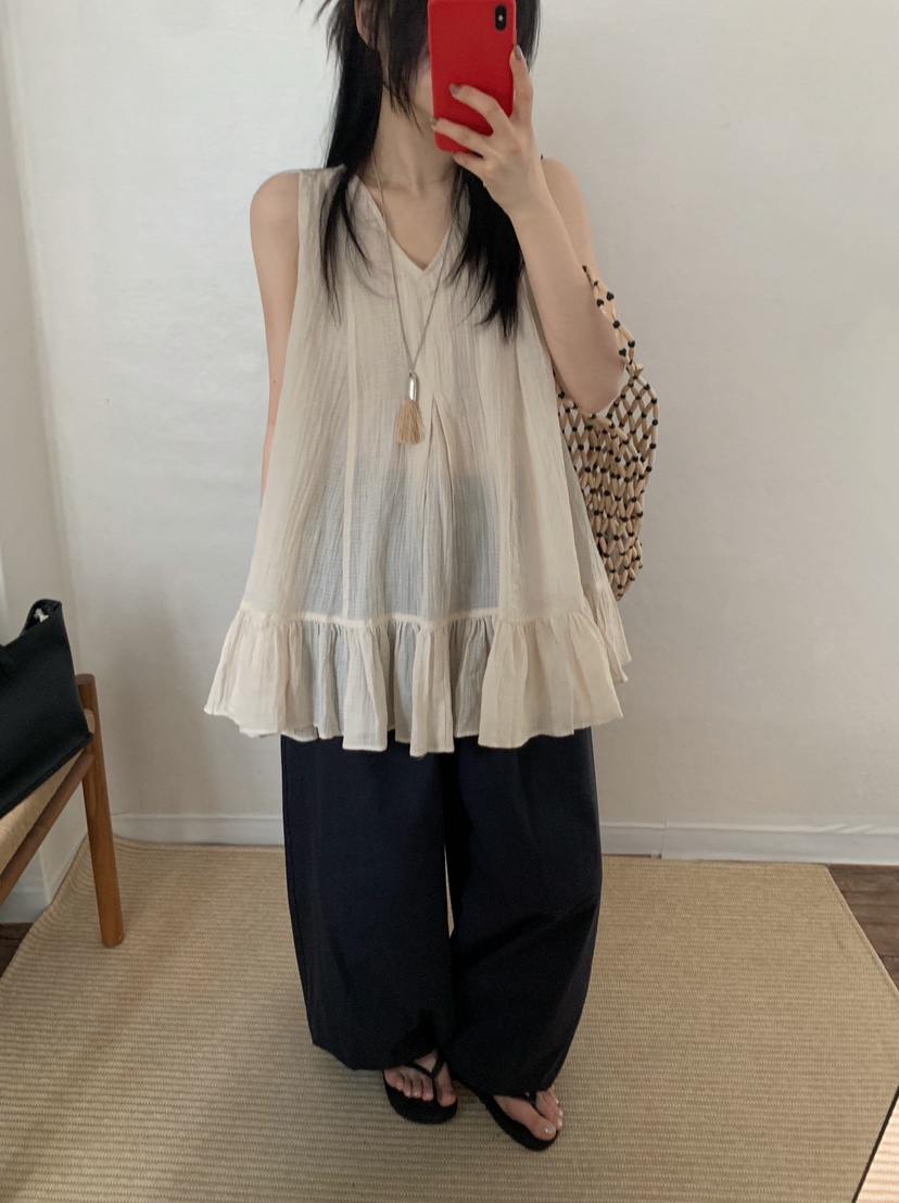 TWENTY FOUR SEVEN24-7韓國直郵女士新款休閑襯衫蕾絲衫TEWNTY FOUR SEVEN24-7襯衫/蕾絲衫