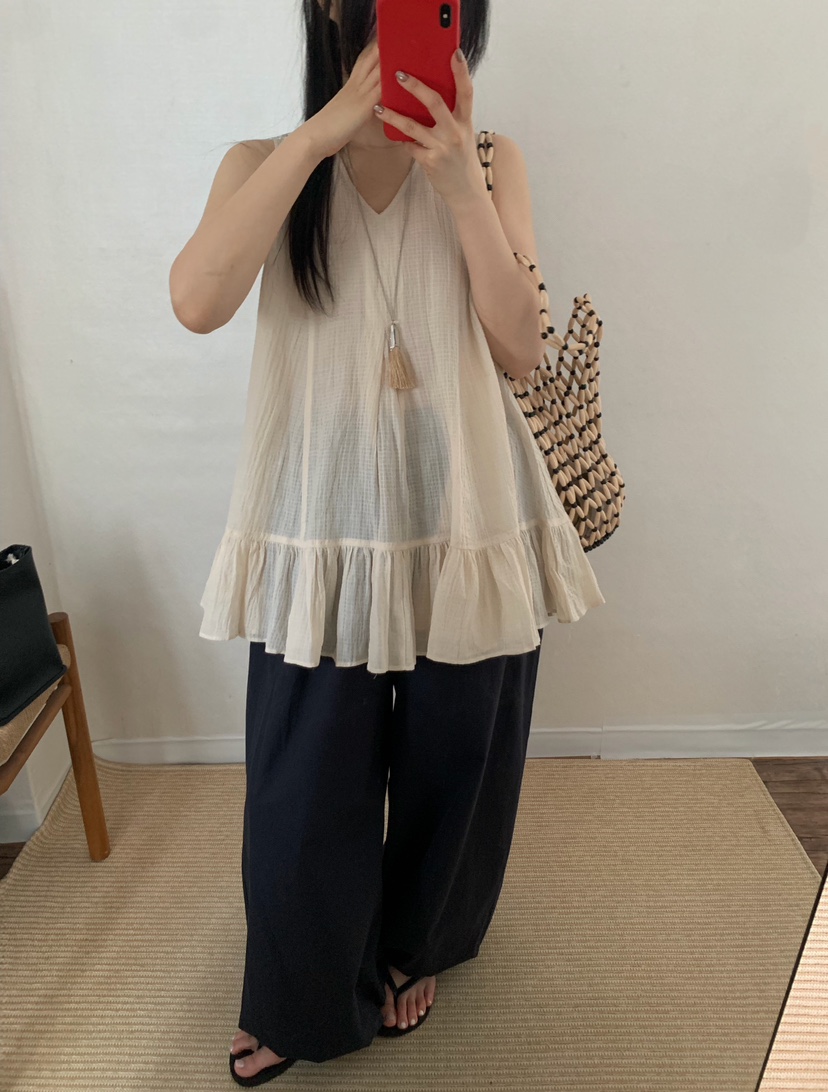 TWENTY FOUR SEVEN24-7韓國直郵女士新款休閑襯衫蕾絲衫TEWNTY FOUR SEVEN24-7襯衫/蕾絲衫