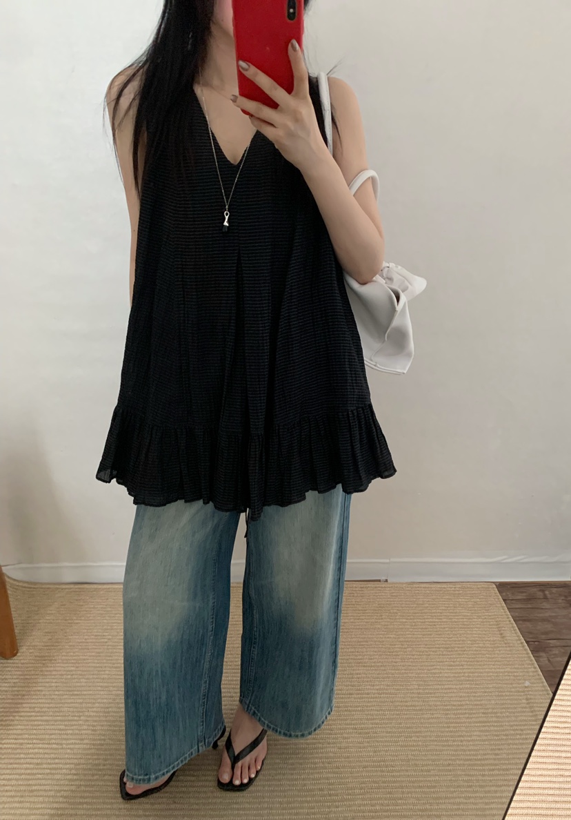 TWENTY FOUR SEVEN24-7韓國直郵女士新款休閑襯衫蕾絲衫TEWNTY FOUR SEVEN24-7襯衫/蕾絲衫