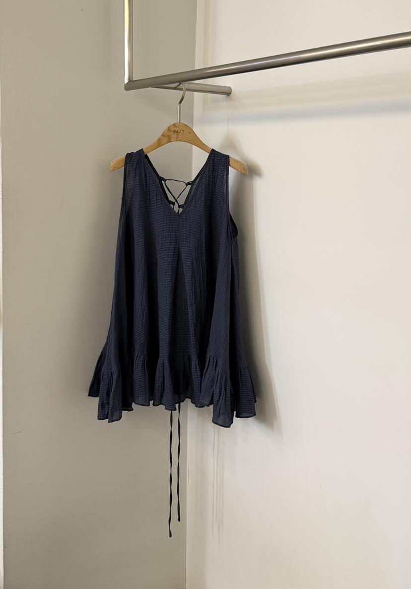 TWENTY FOUR SEVEN24-7韓國直郵女士新款休閑襯衫蕾絲衫TEWNTY FOUR SEVEN24-7襯衫/蕾絲衫圖色2深藍色