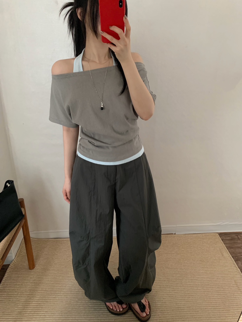 TWENTY FOUR SEVEN24-7韓國代購女裝新品26春夏休閑褲TEWNTY FOUR SEVEN24-7休閑褲