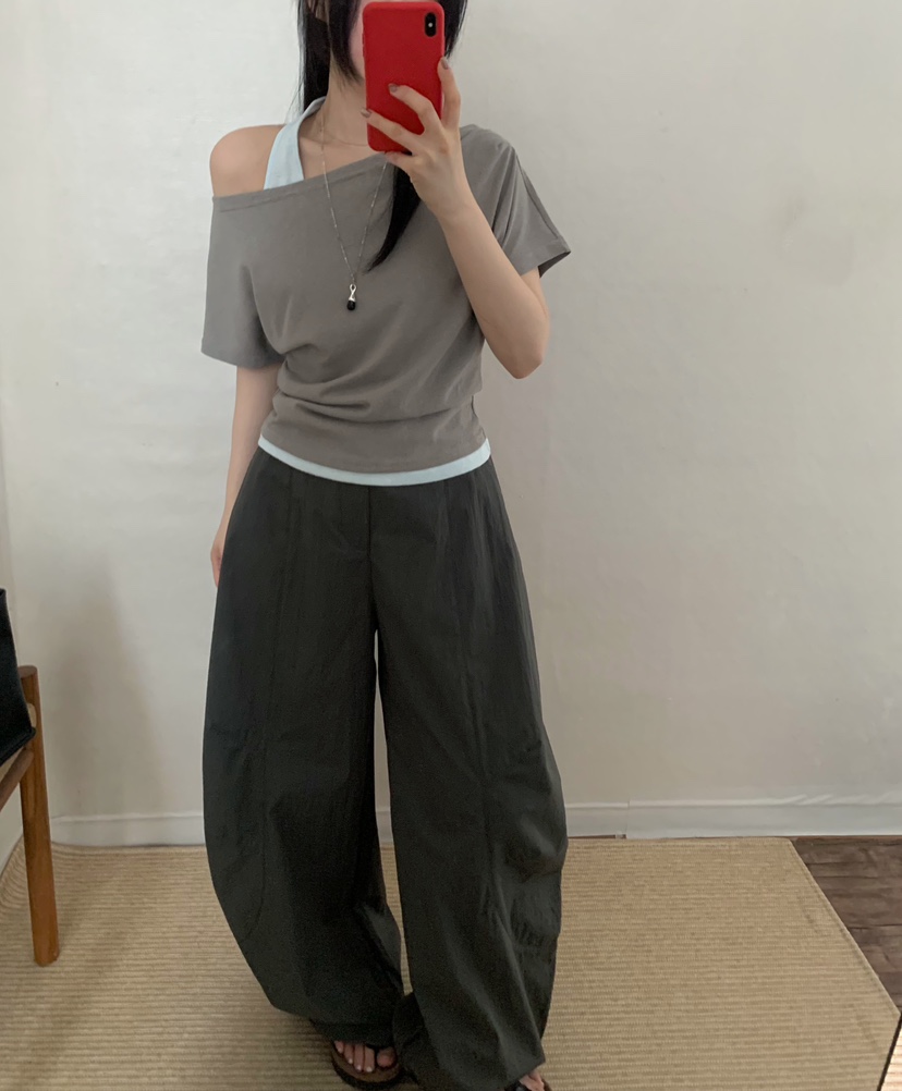 TWENTY FOUR SEVEN24-7韓國代購女裝新品26春夏休閑褲TEWNTY FOUR SEVEN24-7休閑褲