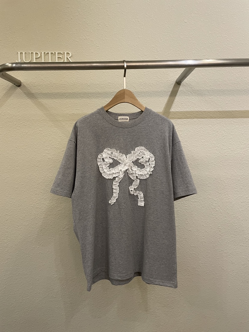 JUPITER韓國東大門直郵女裝新品熱賣人氣26夏季T恤蕾絲絲帶JUPITERT恤圖色1