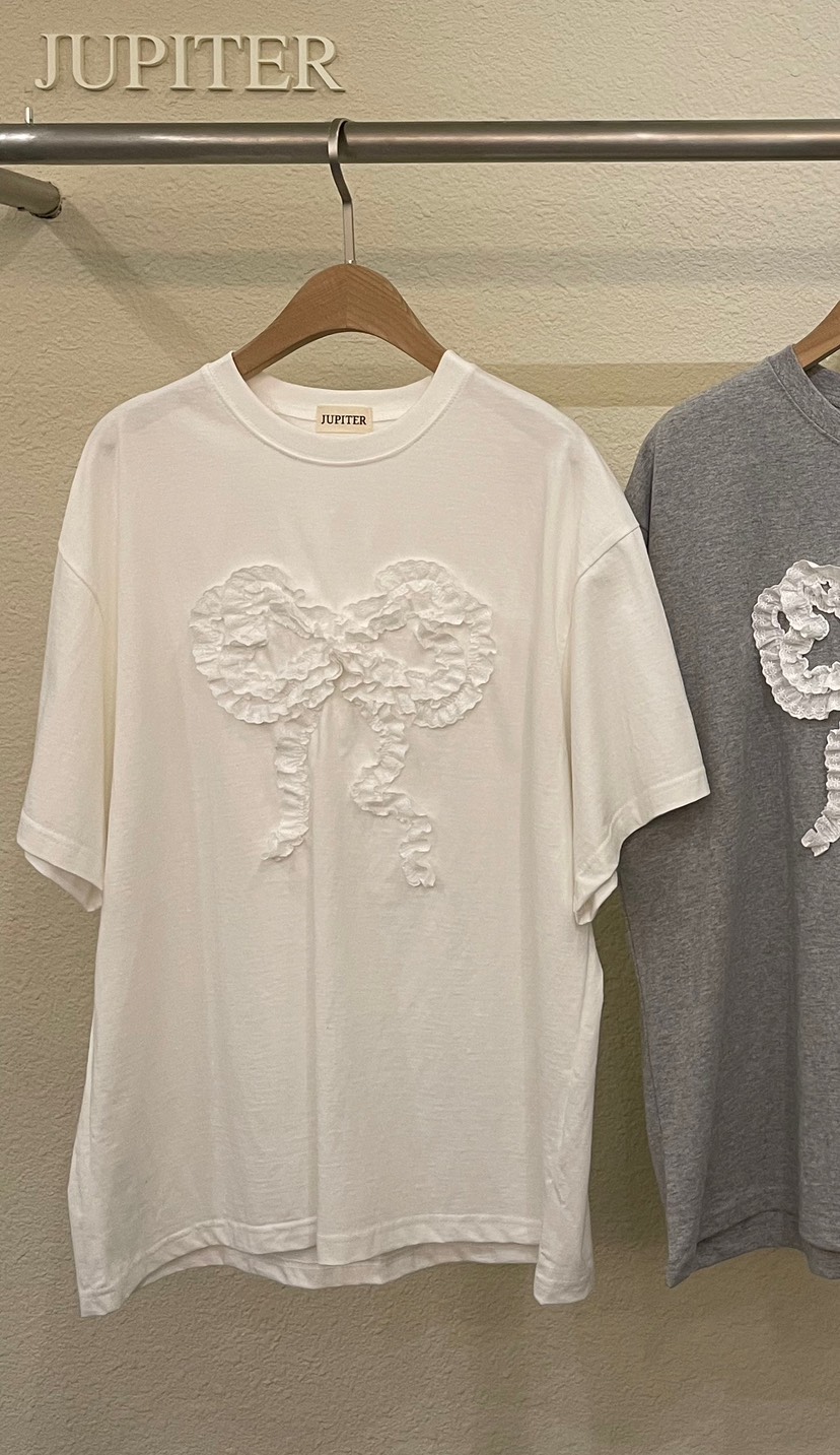 JUPITER韓國東大門直郵女裝新品熱賣人氣26夏季T恤蕾絲絲帶JUPITERT恤圖色3