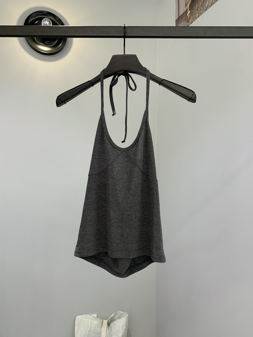SOFTNESS韓國直郵女士新品人氣26春夏熱賣推薦吊帶背心羅紋Softness/Cosmic吊帶/背心圖色2灰色