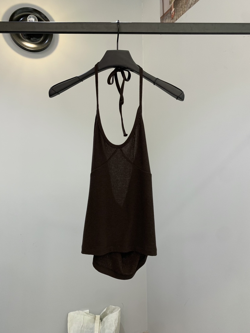 SOFTNESS韓國直郵女士新品人氣26春夏熱賣推薦吊帶背心羅紋Softness/Cosmic吊帶/背心圖色3棕色