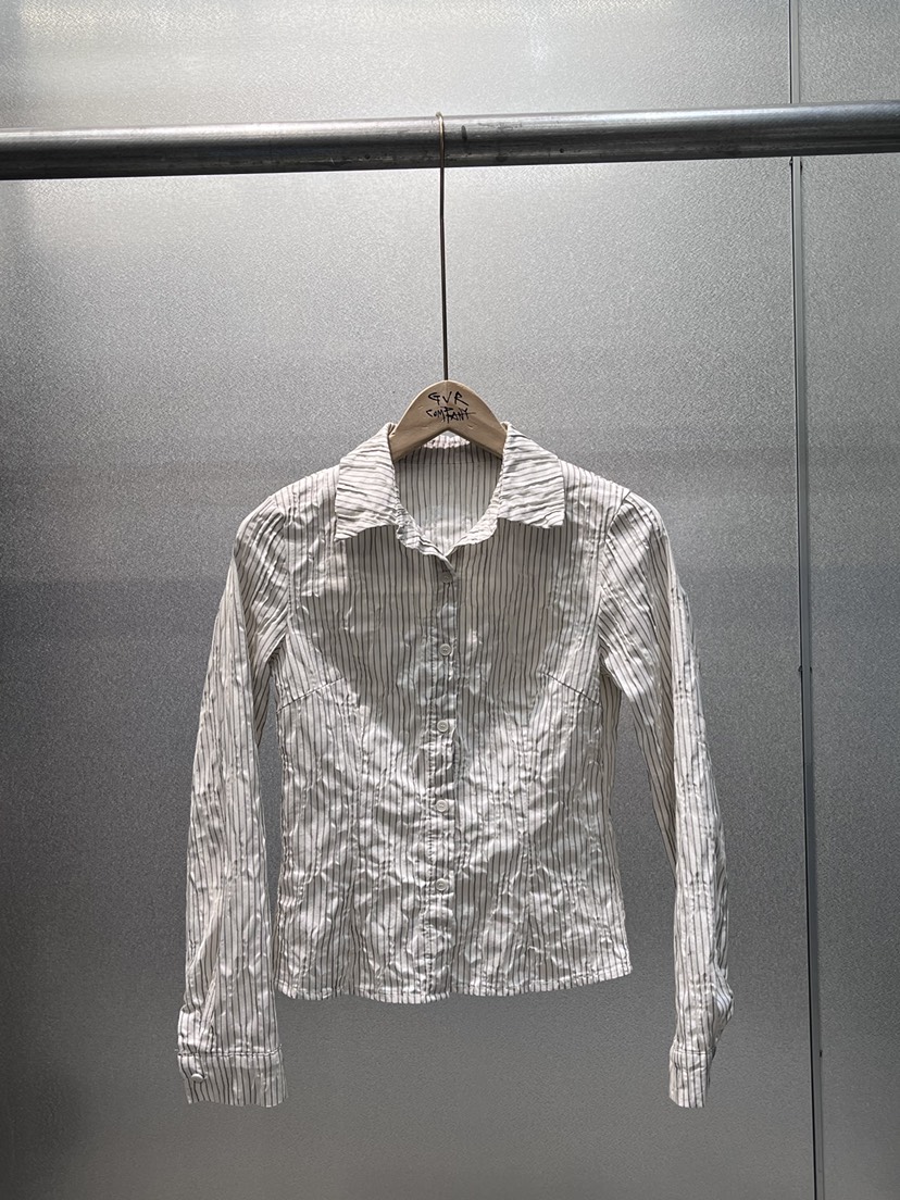 GVR COMPANY/RAWOO韓國直郵實拍女士新款熱賣襯衫蕾絲衫條紋GVR COMPANY/RAWOO襯衫/蕾絲衫圖色1