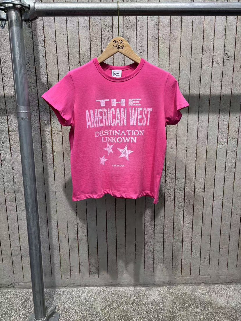 GVR COMPANY/RAWOO韓國直郵女裝新款人氣職業26夏季T恤GVR COMPANY/RAWOOT恤圖色2