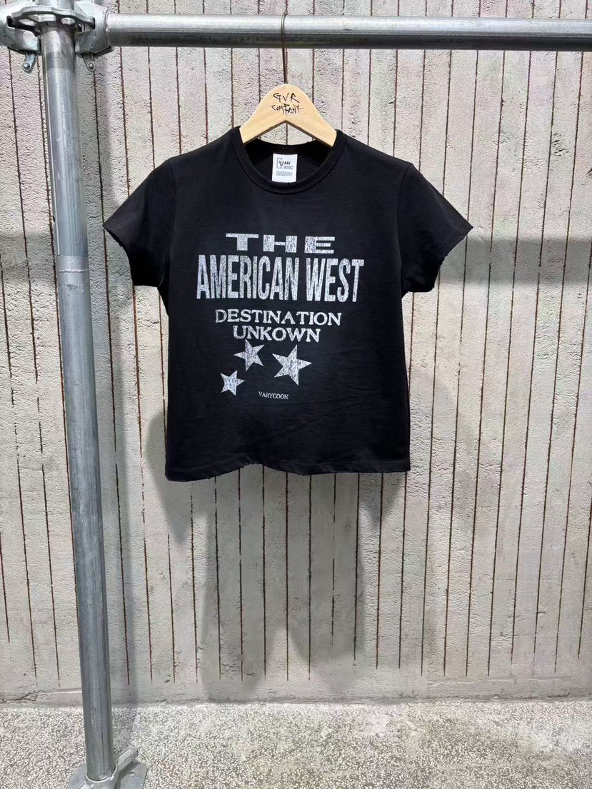 GVR COMPANY/RAWOO韓國直郵女裝新款人氣職業26夏季T恤GVR COMPANY/RAWOOT恤圖色5