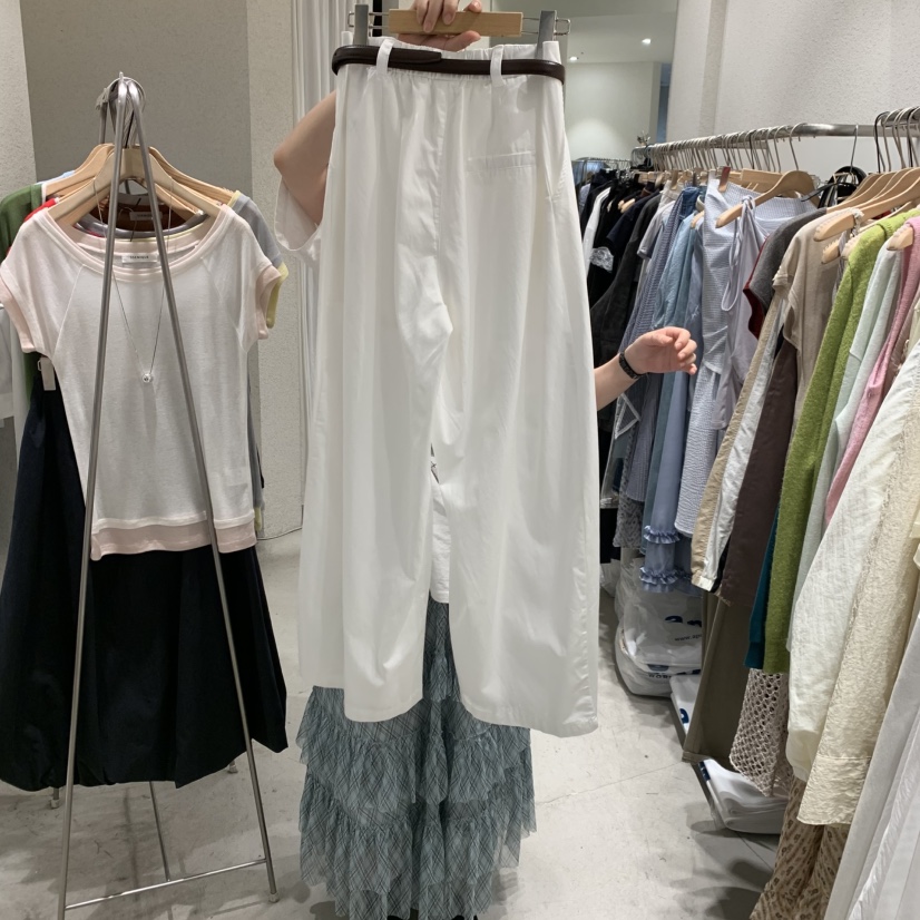 SSEMIENNE東大門實拍韓國女裝新品26春夏熱賣休閑褲不含腰帶SSENIQUE/SSEMIENNE休閑褲