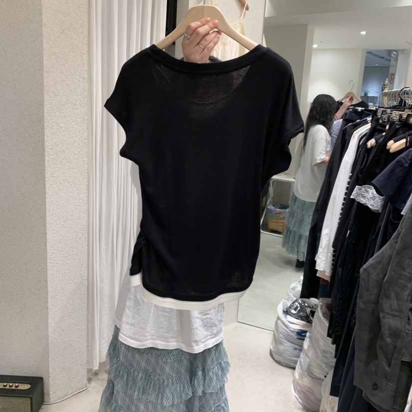 SSEMIENNE韓國直郵女士新款時尚推薦職業人氣26春夏26夏季T恤SSENIQUE/SSEMIENNET恤