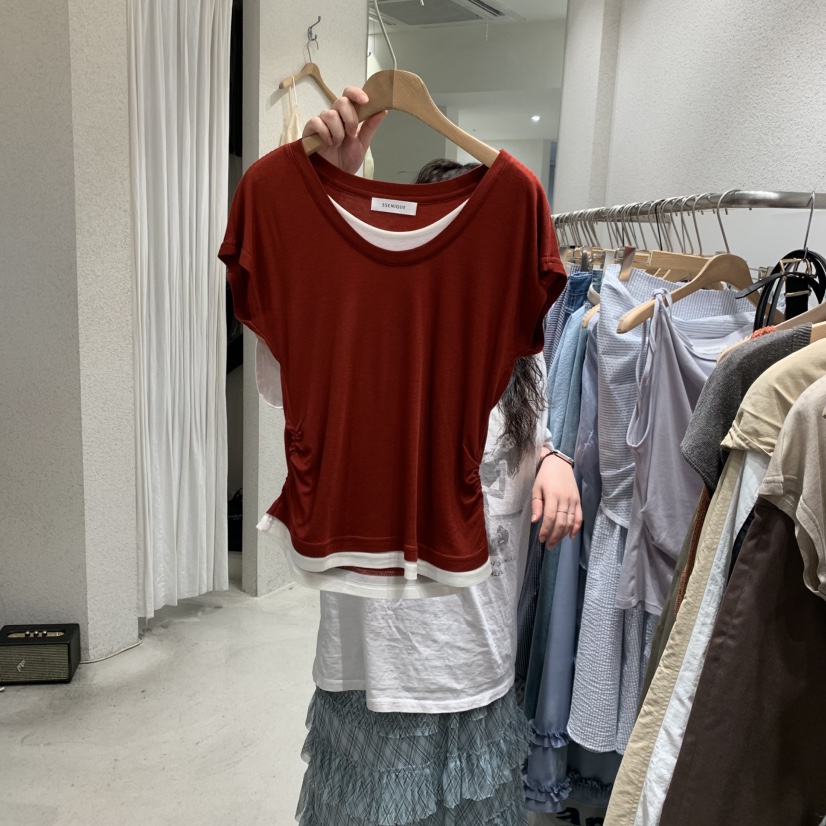 SSEMIENNE韓國直郵女士新款時尚推薦職業人氣26春夏26夏季T恤SSENIQUE/SSEMIENNET恤圖色2