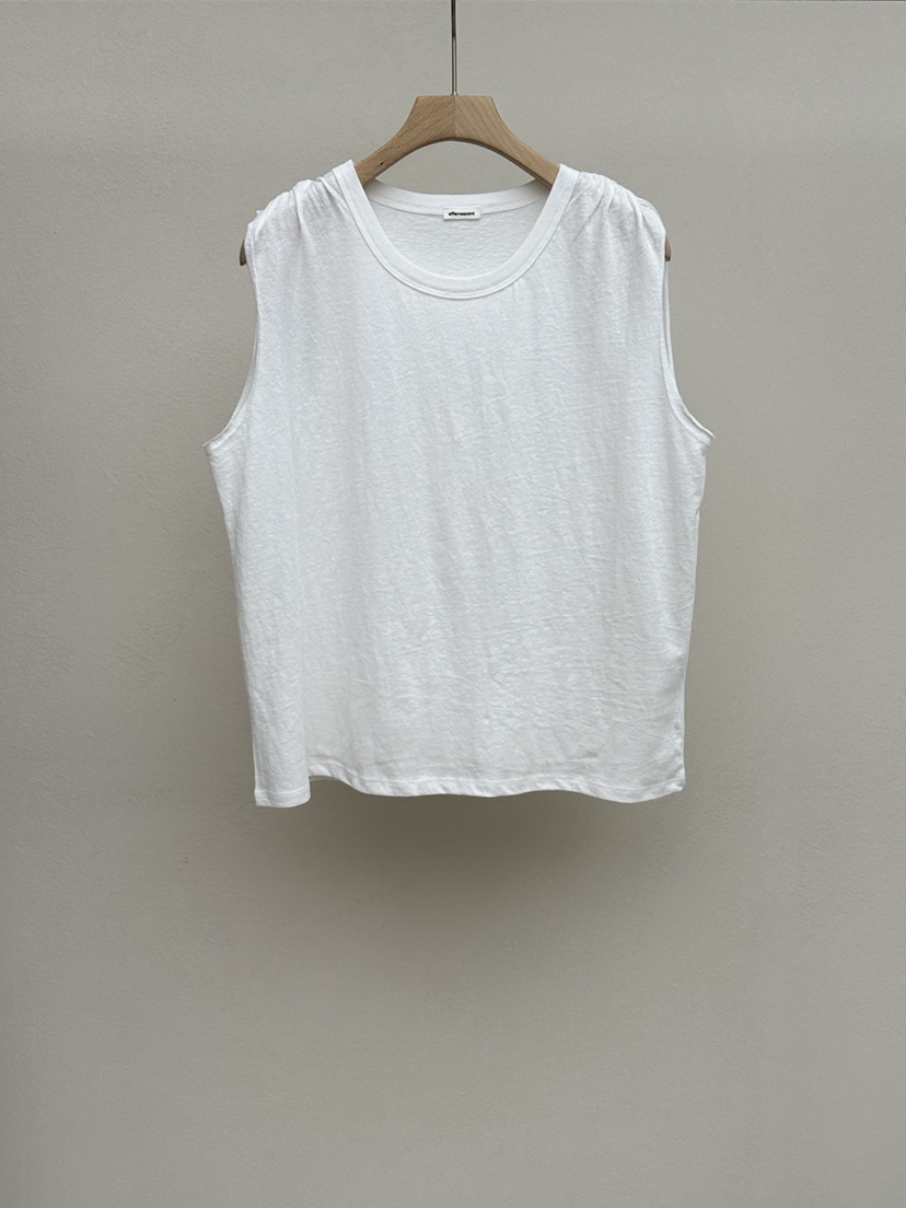 EFFERVESCENT韓國直郵女士新款人氣時尚熱賣吊帶背心褶皺evc/effervescent吊帶/背心圖色1白色