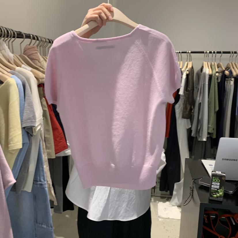 PLATE韓國代購女士新品熱賣職業休閑26春夏推薦人氣針織衫PLATE針織衫