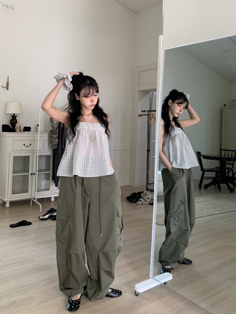 BADCALM韓國代購女士新款26春夏職業推薦休閑26夏季休閑褲BADCALM休閑褲