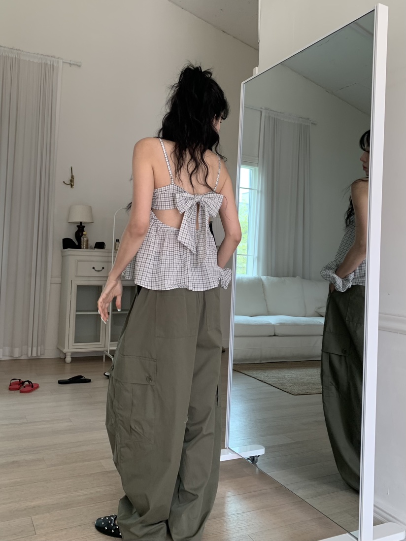 BADCALM韓國代購女士新款26春夏職業推薦休閑26夏季休閑褲BADCALM休閑褲