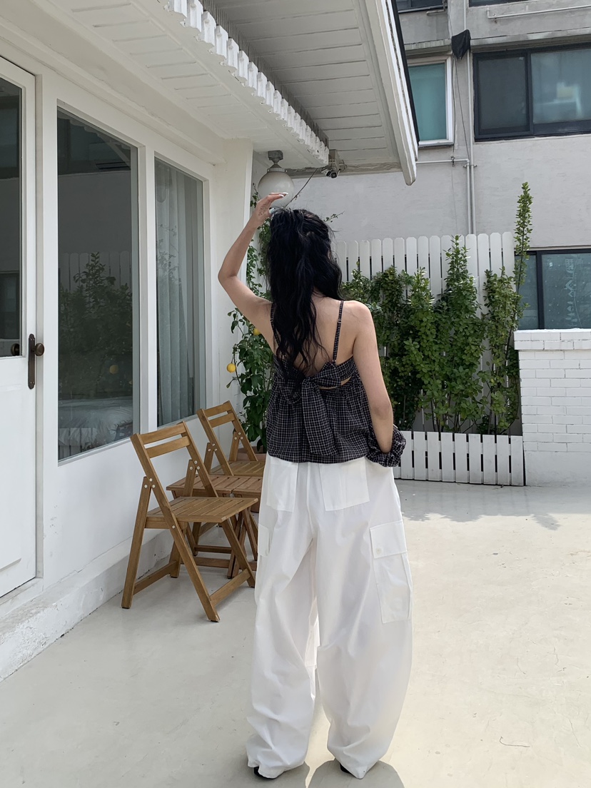 BADCALM韓國代購女士新款26春夏職業推薦休閑26夏季休閑褲BADCALM休閑褲