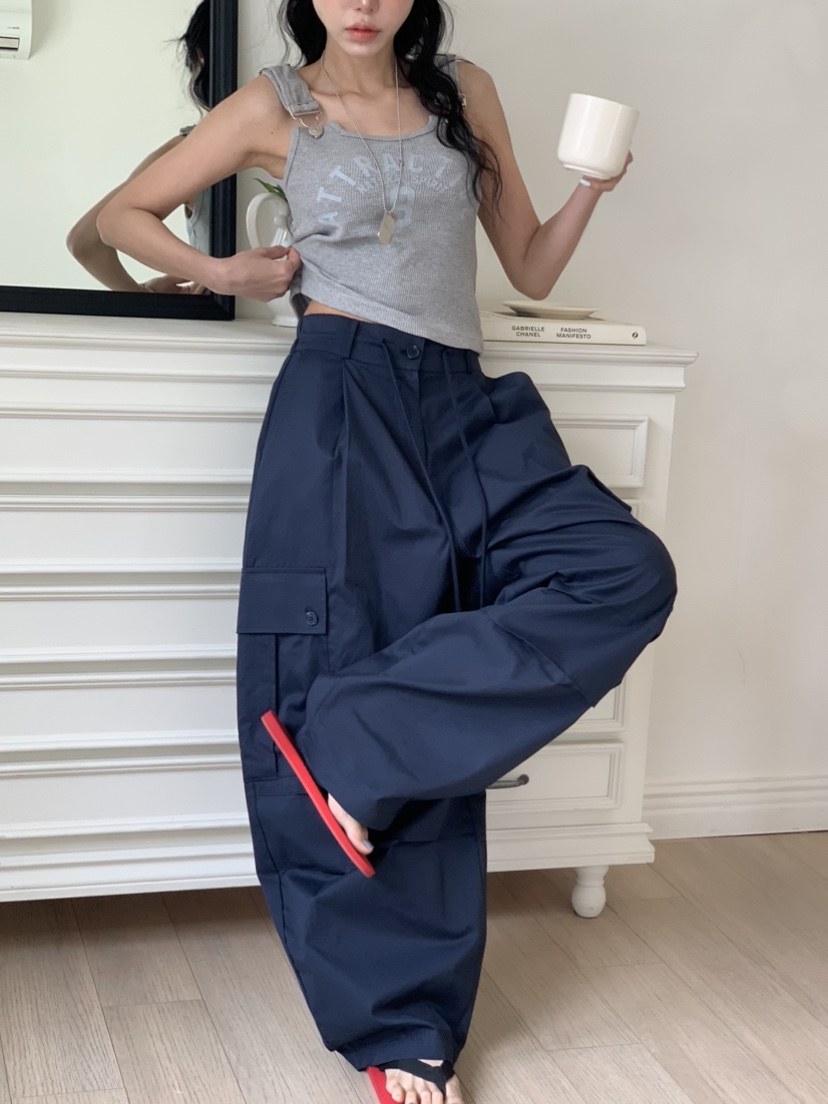 BADCALM韓國代購女士新款26春夏職業推薦休閑26夏季休閑褲BADCALM休閑褲