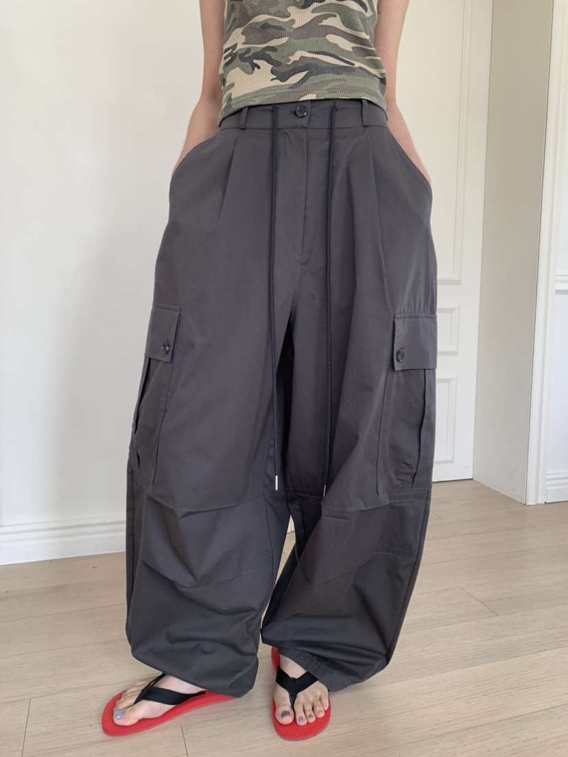 BADCALM韓國代購女士新款26春夏職業推薦休閑26夏季休閑褲BADCALM休閑褲圖色4