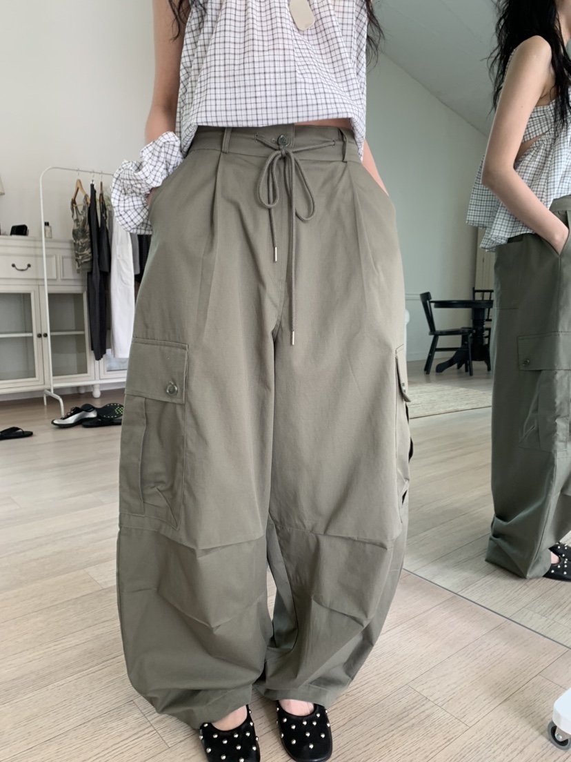 BADCALM韓國代購女士新款26春夏職業推薦休閑26夏季休閑褲BADCALM休閑褲圖色5