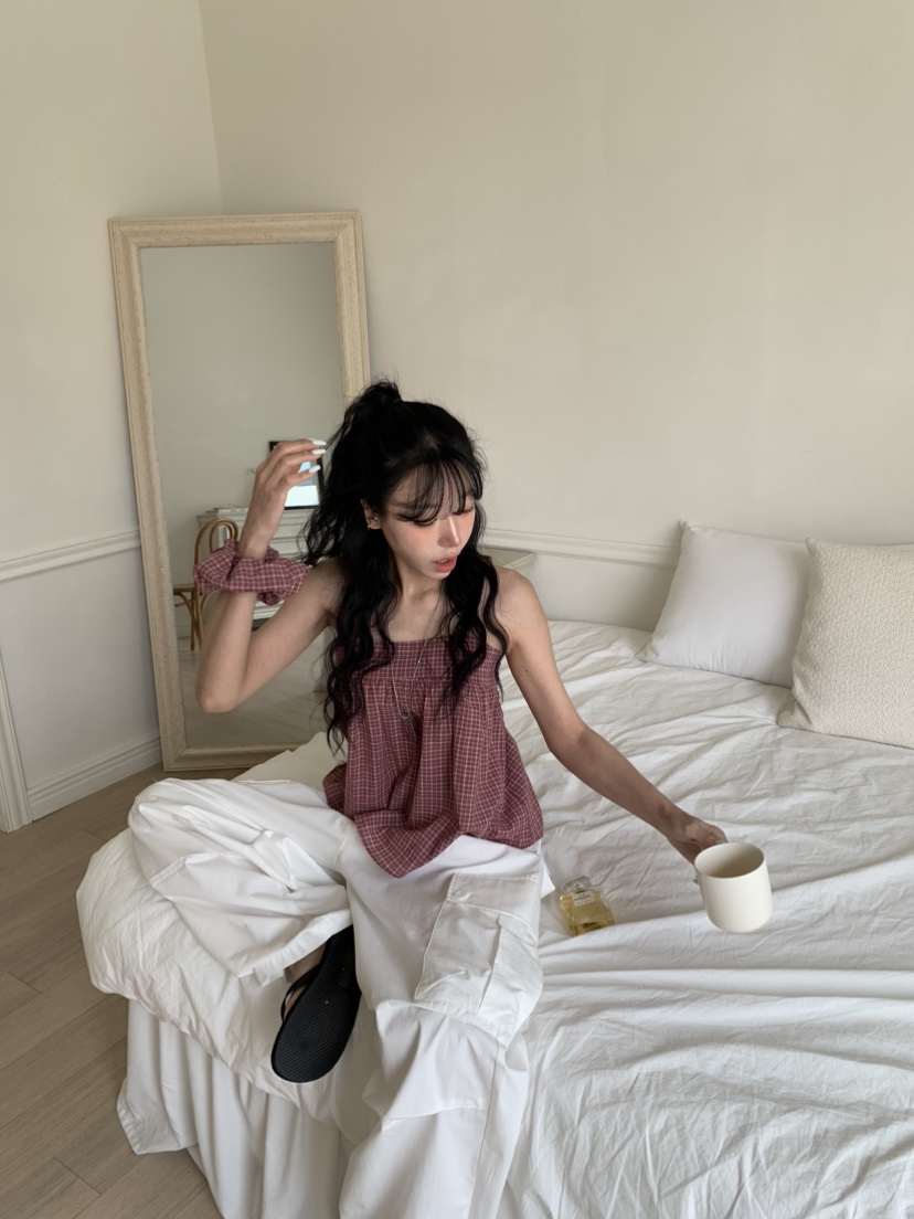 BADCALM東大門代購女裝新款人氣休閑職業真品26春夏吊帶背心BADCALM吊帶/背心圖色1