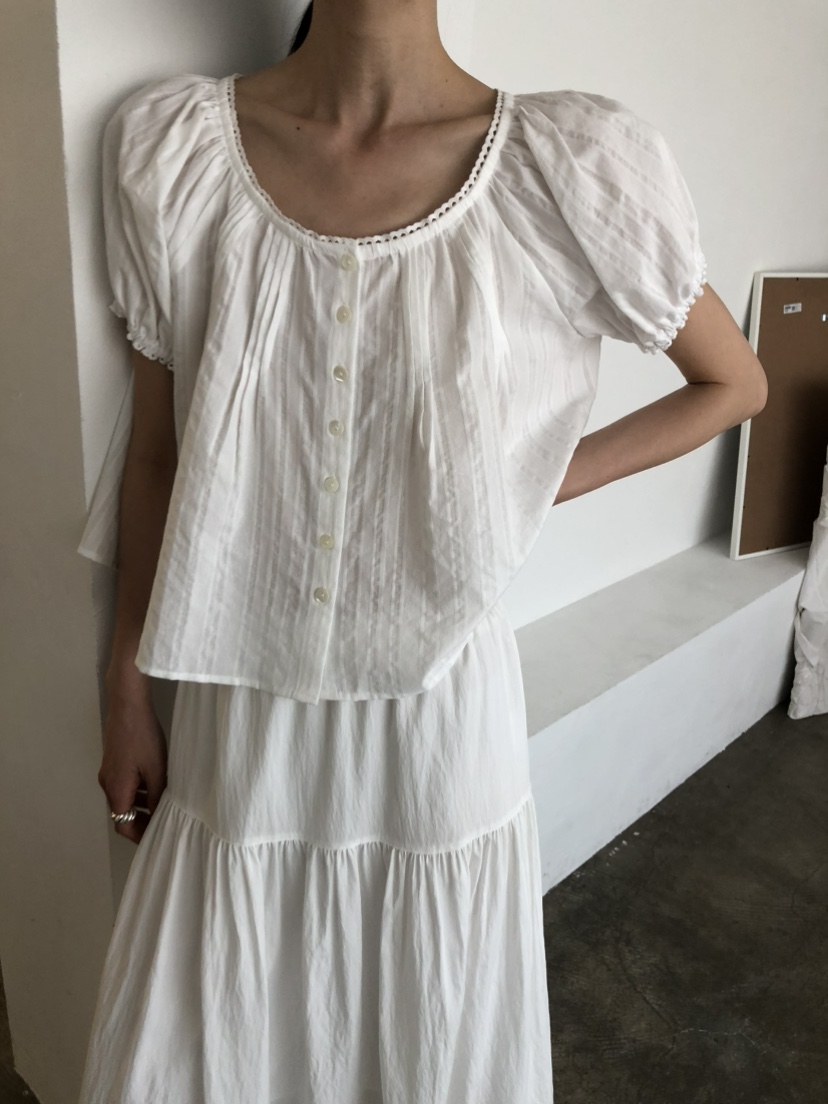 MOVENNE韓國東大門代購女裝新品26春夏休閑推薦襯衫蕾絲衫MOVENNE襯衫/蕾絲衫