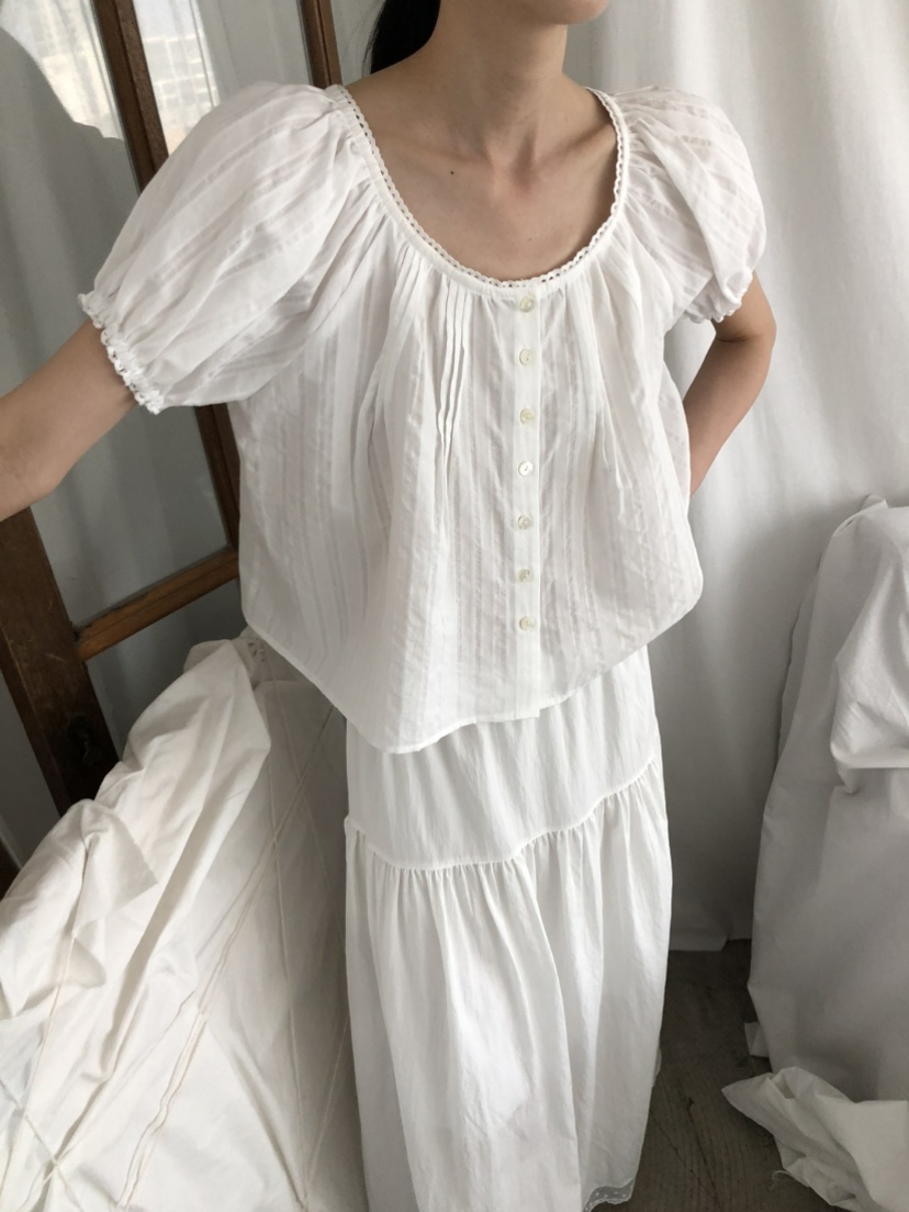 MOVENNE韓國東大門代購女裝新品26春夏休閑推薦襯衫蕾絲衫MOVENNE襯衫/蕾絲衫