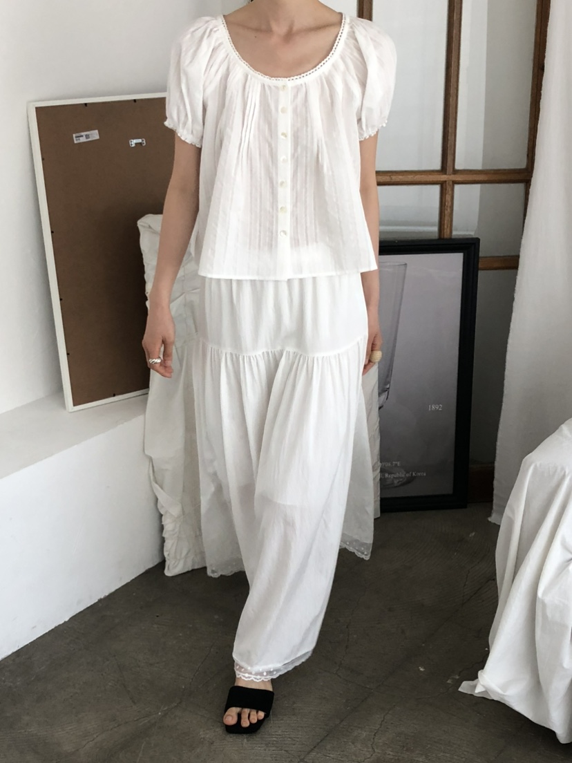 MOVENNE韓國東大門代購女裝新品26春夏休閑推薦襯衫蕾絲衫MOVENNE襯衫/蕾絲衫