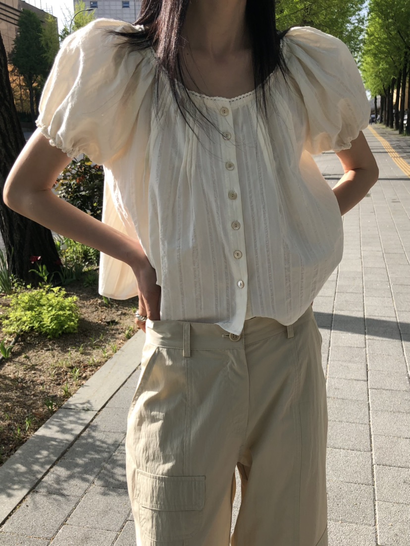 MOVENNE韓國東大門代購女裝新品26春夏休閑推薦襯衫蕾絲衫MOVENNE襯衫/蕾絲衫