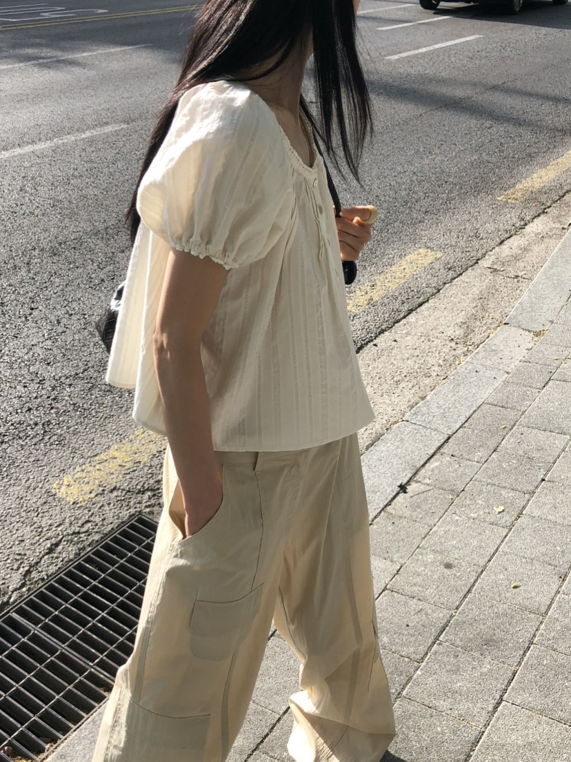 MOVENNE韓國東大門代購女裝新品26春夏休閑推薦襯衫蕾絲衫MOVENNE襯衫/蕾絲衫