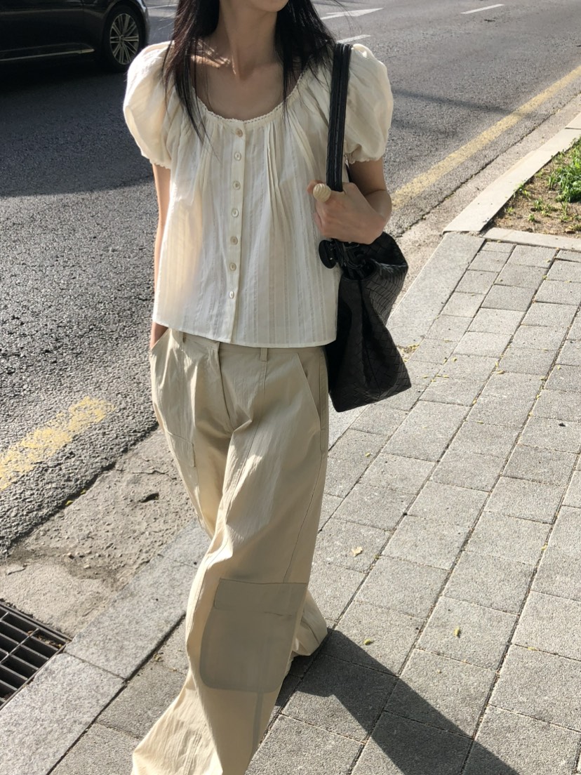 MOVENNE韓國東大門代購女裝新品26春夏休閑推薦襯衫蕾絲衫MOVENNE襯衫/蕾絲衫