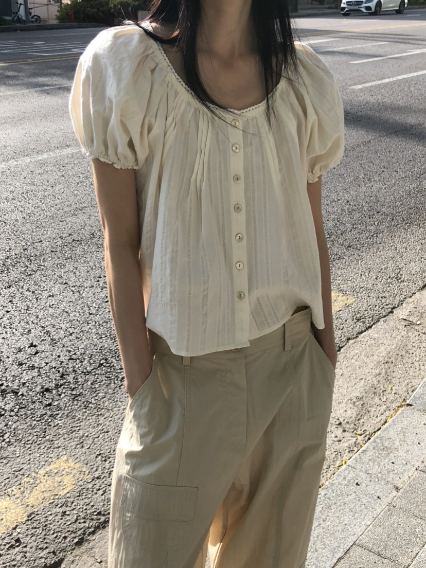 MOVENNE韓國東大門代購女裝新品26春夏休閑推薦襯衫蕾絲衫MOVENNE襯衫/蕾絲衫