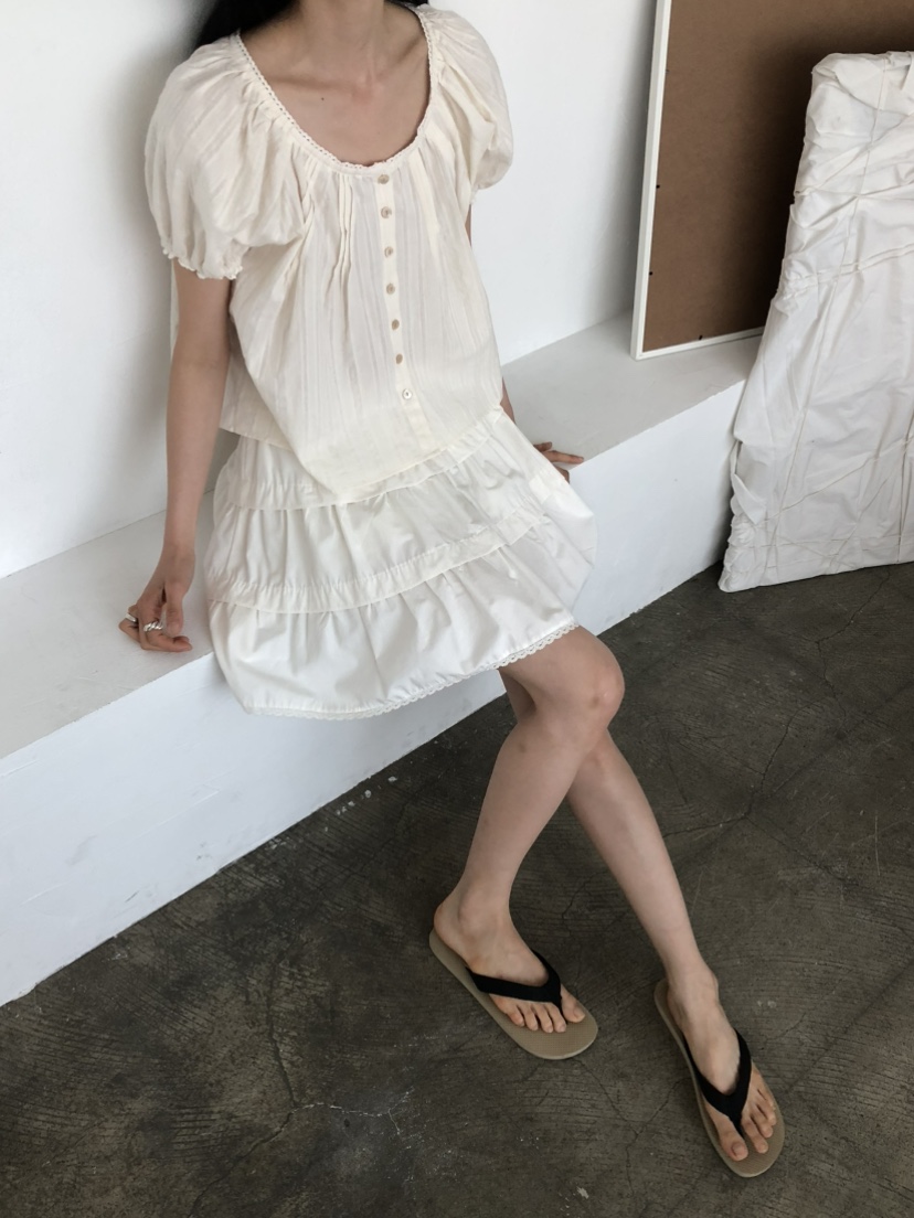 MOVENNE韓國東大門代購女裝新品26春夏休閑推薦襯衫蕾絲衫MOVENNE襯衫/蕾絲衫