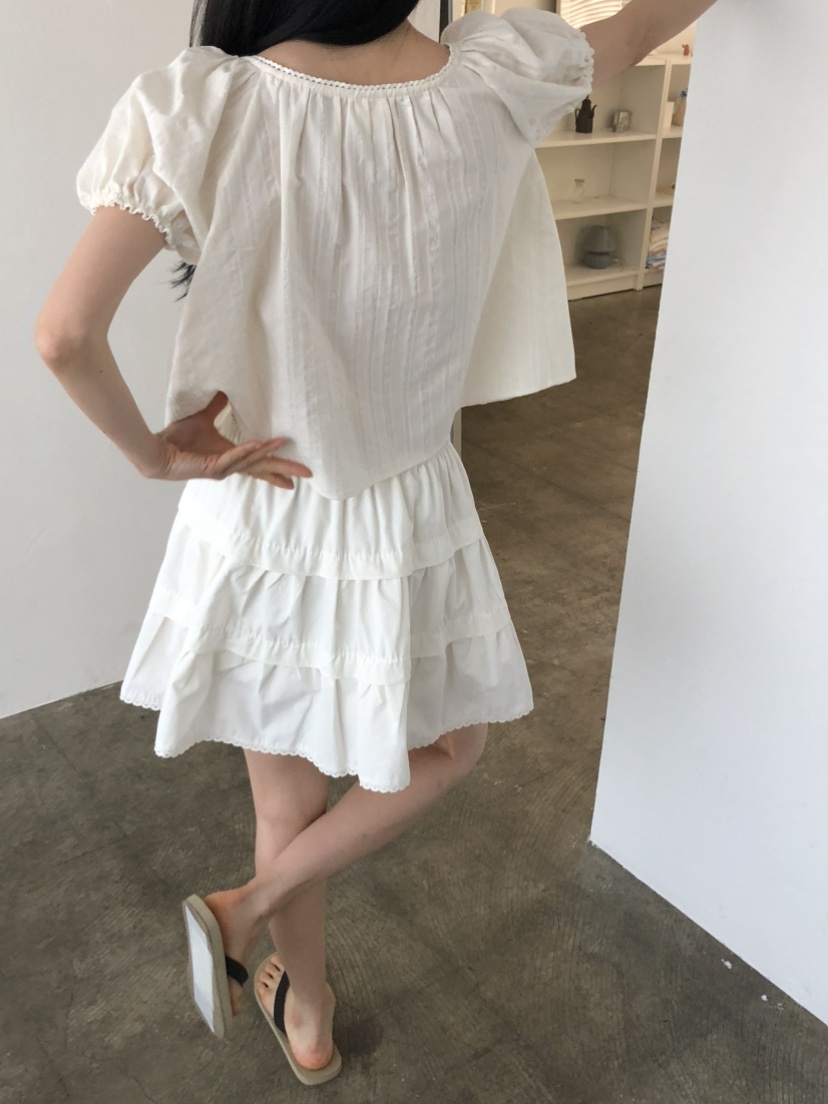 MOVENNE韓國東大門代購女裝新品26春夏休閑推薦襯衫蕾絲衫MOVENNE襯衫/蕾絲衫