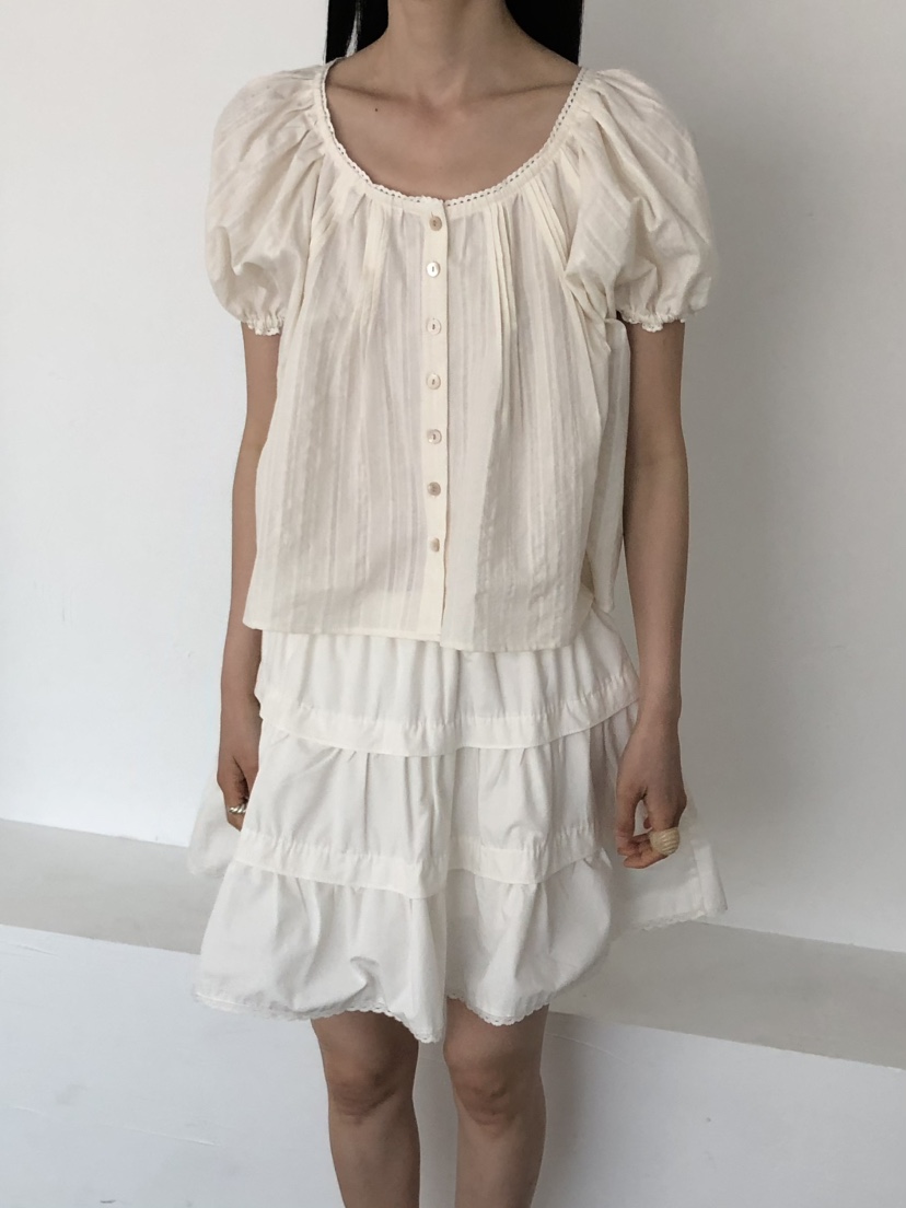 MOVENNE韓國東大門代購女裝新品26春夏休閑推薦襯衫蕾絲衫MOVENNE襯衫/蕾絲衫