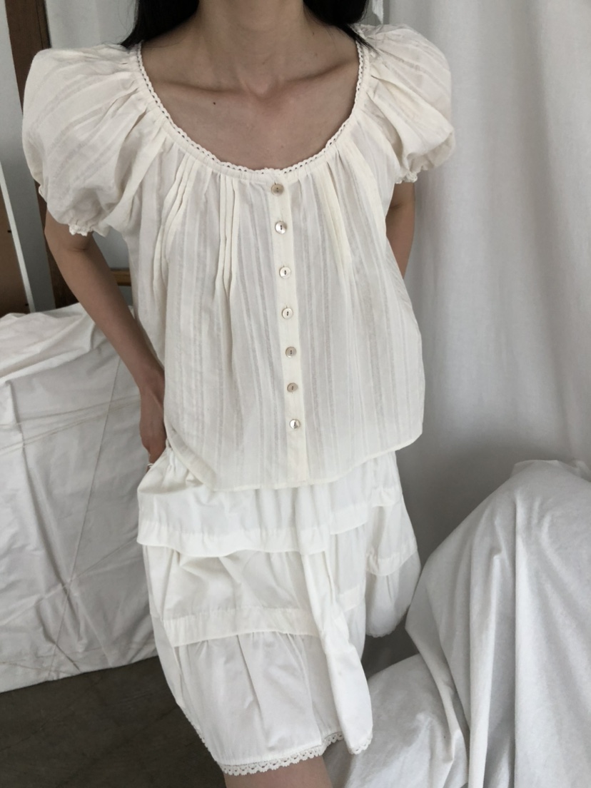 MOVENNE韓國東大門代購女裝新品26春夏休閑推薦襯衫蕾絲衫MOVENNE襯衫/蕾絲衫