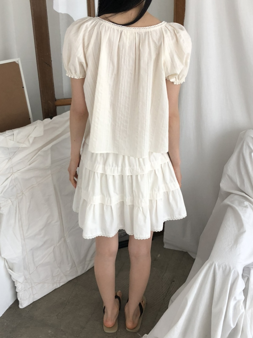 MOVENNE韓國東大門代購女裝新品26春夏休閑推薦襯衫蕾絲衫MOVENNE襯衫/蕾絲衫