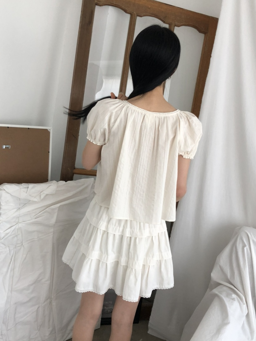 MOVENNE韓國東大門代購女裝新品26春夏休閑推薦襯衫蕾絲衫MOVENNE襯衫/蕾絲衫