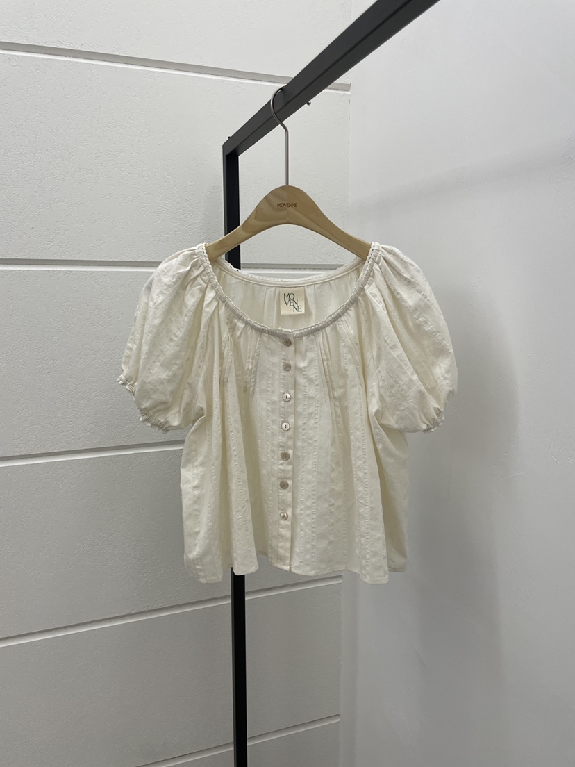 MOVENNE韓國東大門代購女裝新品26春夏休閑推薦襯衫蕾絲衫MOVENNE襯衫/蕾絲衫圖色2