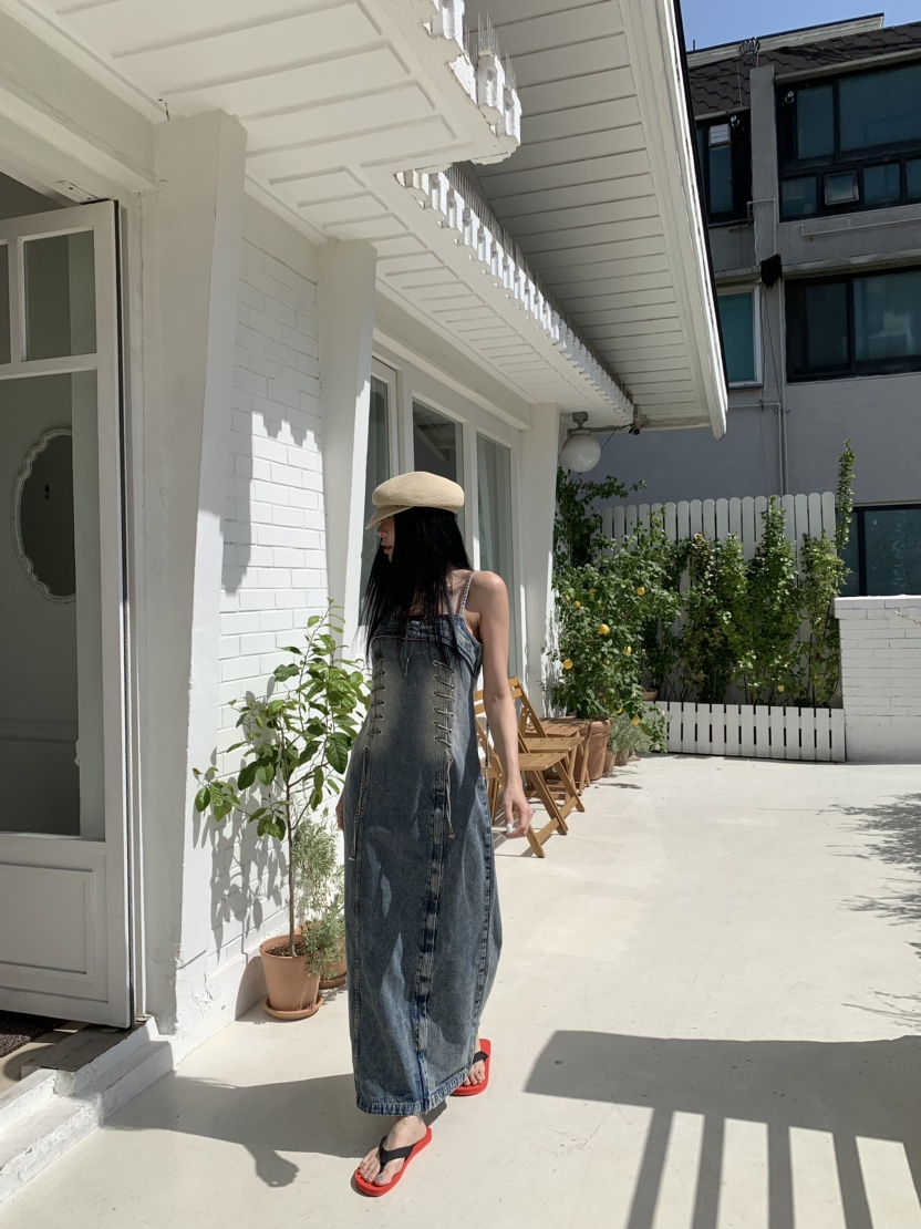 BADCALM東大門實拍女裝新款休閑人氣真品推薦時尚連衣裙鏤空BADCALM連衣裙