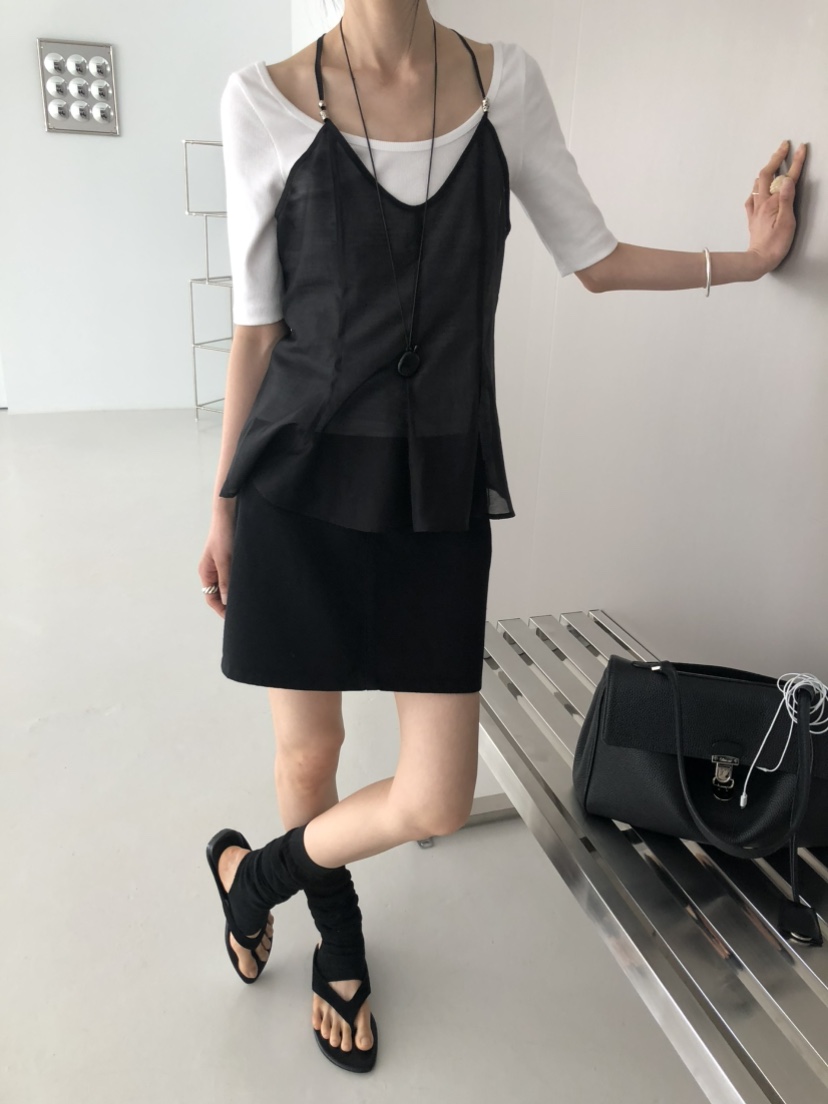 MOVENNE韓國代購女士新款人氣推薦熱賣休閑職業26夏季吊帶背心MOVENNE吊帶/背心