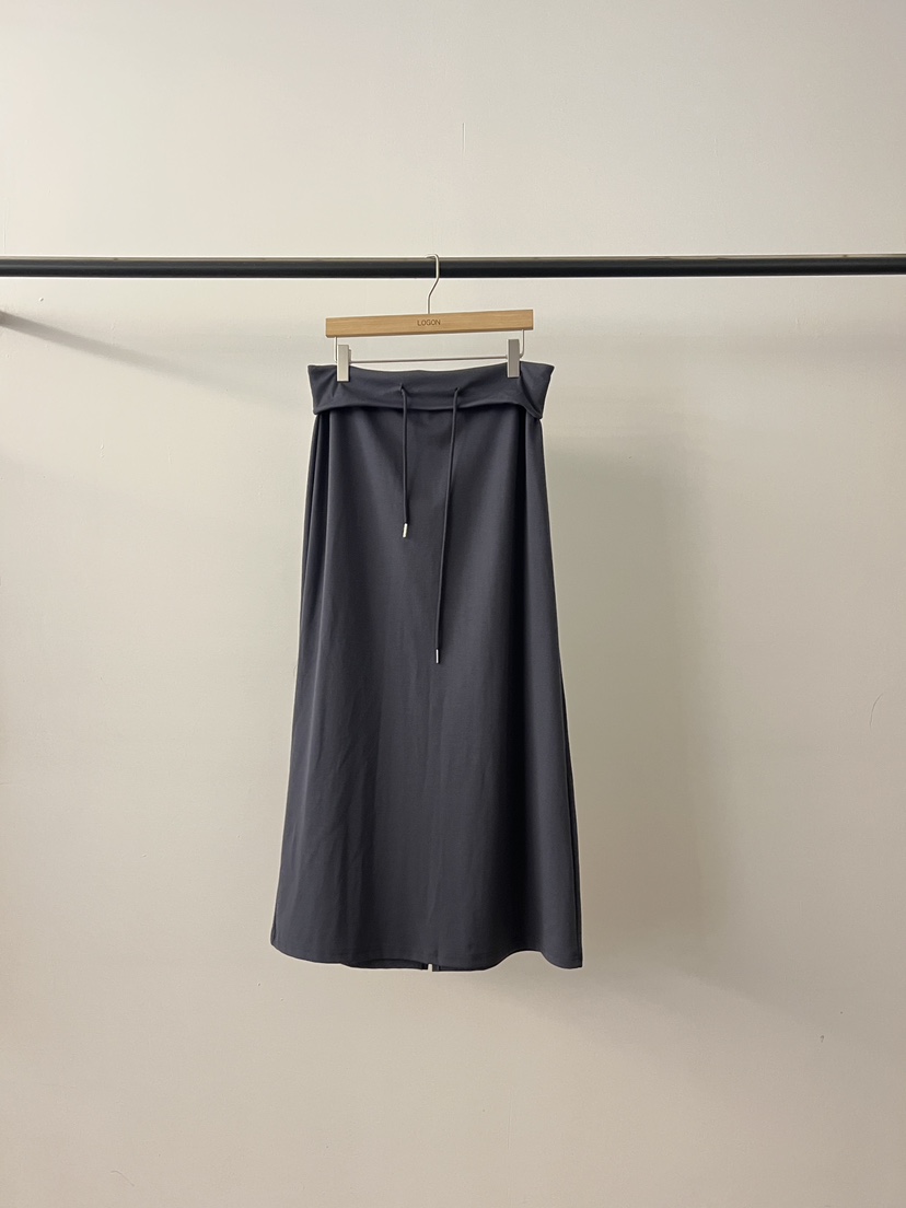 LOGON東大門實拍女士新款休閑26春夏職業真品時尚推薦長裙LOGON長裙